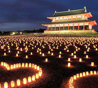 夏の古都の夜を幻想的に彩る灯りのイベント「なら燈花会(とうかえ)」と新日本三大夜景・若草山山頂夜景観賞!