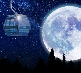 星と月の夜!箱館山ナイトゴンドラとお月見ナイト、幻想的で神秘的な夏の夜のひとときを
