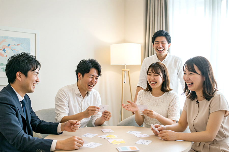 笑顔の参加者