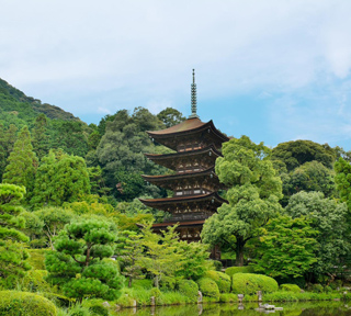 明治維新策源地　西の京・山口で維新ゆかりの史跡めぐり日本三名塔「瑠璃光寺五重塔」と常栄寺・雪舟庭